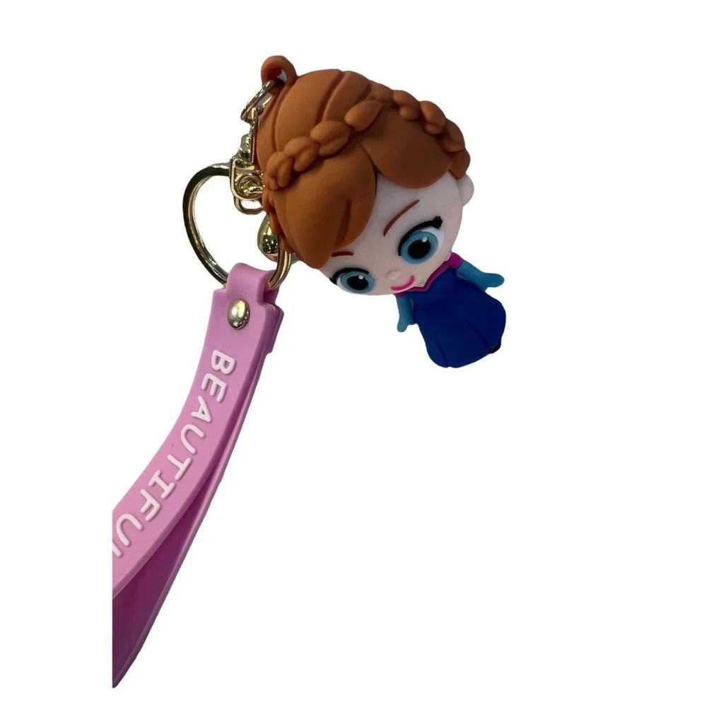 NEW Frozen‎ Anna PVC Keychain/Bag Clip